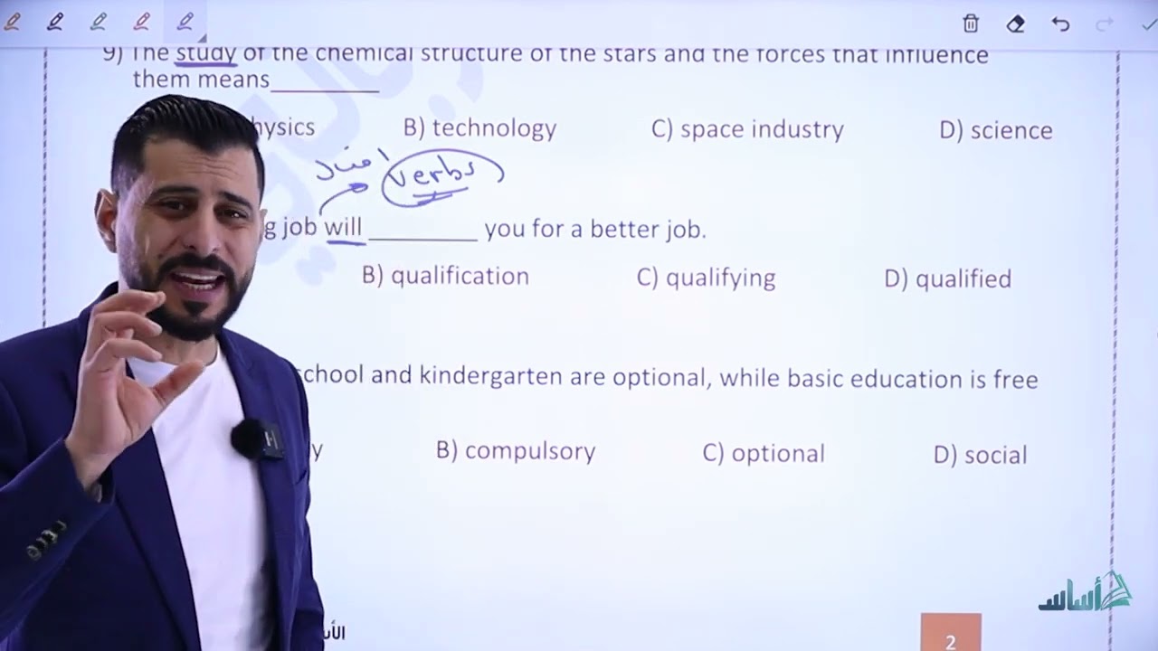 إنجليزي - الحصة 1 || #مكثف_2005 مع أ. عصام الشرباتي