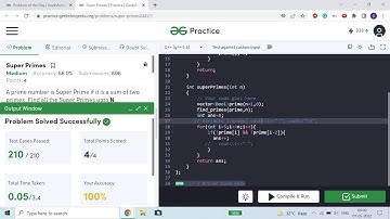 Super Primes | C++ | GFG PotD 01-05-2022