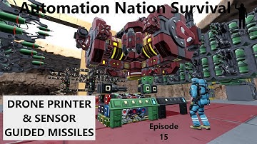 Ship Printer & Sensor Missile - Automation Survival Episode 15 - Space Engineers