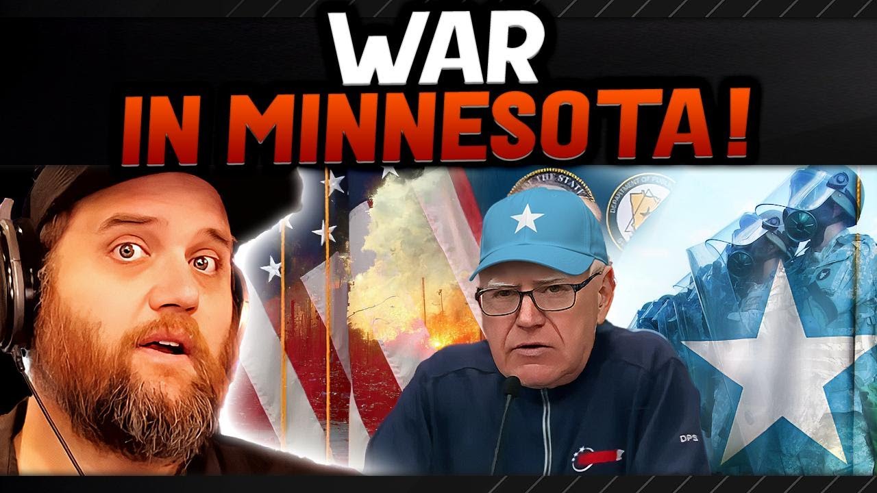 CIVIL WAR IN MINNESOTA! POLICE RETREAT AS TIM WALZ DECLARES WAR ON DONALD TRUMP & ICE!