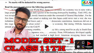 class 11 English Core model set 1 solution | jac class 11 English 2022 model Paper 1 solution