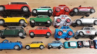 Various models of Mini Cooper cars