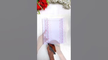 #easy #flowers #border #design #shorts #designandcraft #trending #art #drawing #howto #project #draw