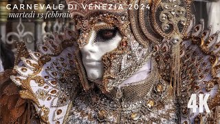 Carnevale di Venezia 2024, le maschere all'Arsenale di Venezia e Piazza San Marco in 4K UHD