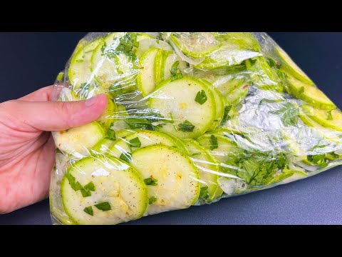 Кабачки летом НЕ ЖАРЮ, НЕ ПЕКУ. Готовлю простой перекус! 5 МИНУТ и готово!