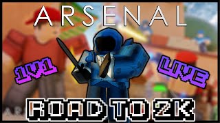 |  ROBLOX ARSENAL  | 1v1s | ROBUX GIVEAWAY | Roadto2k