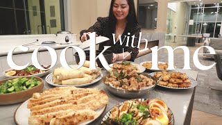 【Cooking for my husband】14 course meal, inlaws in town, easy asian recipes | Tiffycooks Vlog