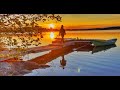 Cinematic SUNRISE by the LAKESIDE COTTAGE in FINLAND!