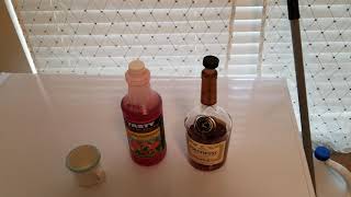 How to make strawberry  Henny shots