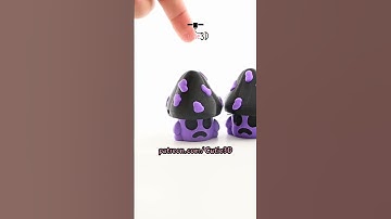 🍄 Spooky Halloween Poison Mushroom Keycap Clicker Keychain #shorts #3dprinting #clicker #keychain