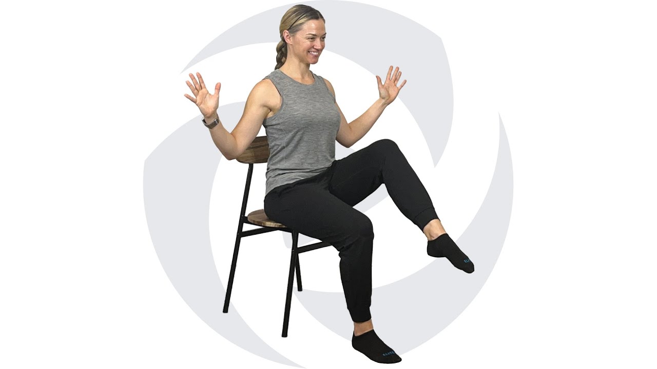 Seated Lower Body Strength and Cardio Routine: Chair Workout for Quads, Hamstrings, and Core