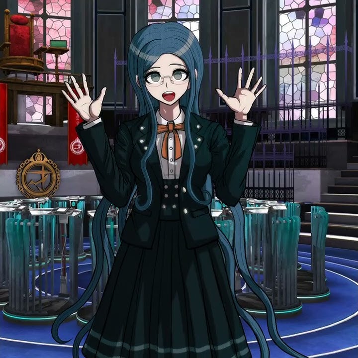 Tsumugi when everyone voted for kaede in the first trial