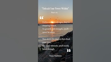 "Unleash Your Power Within" #selfmotivation #loveyourself #unleashyourpower #tonnyrobbins