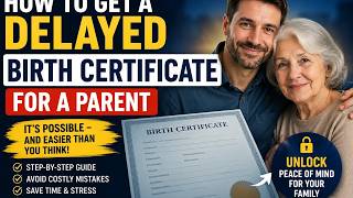 How to get a delayed birth certificate for a parent