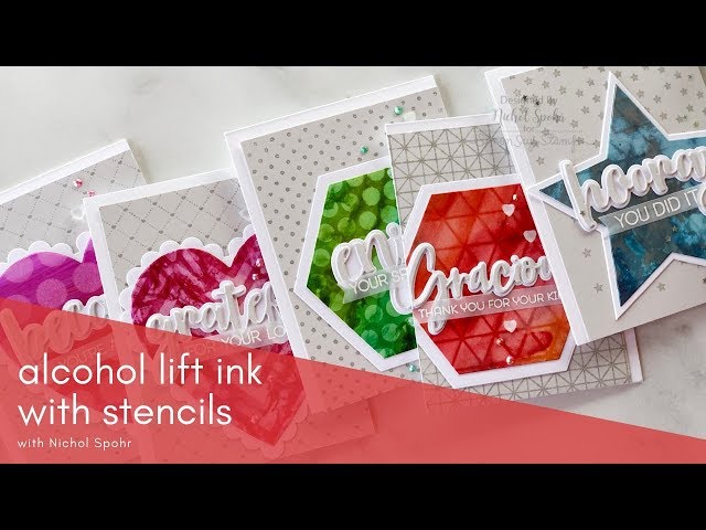 Honey Bee Stamps | Alcohol Lift Ink with Stencils