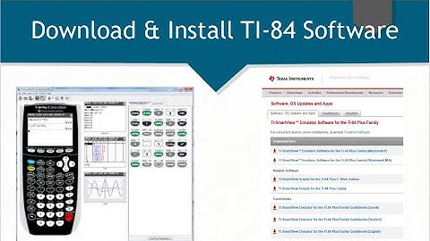 Download & Install TI84 Software