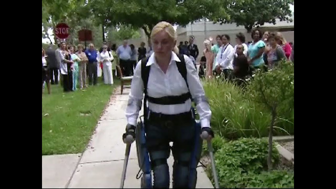 Exoskeleton helps paraplegic walk again YouTube