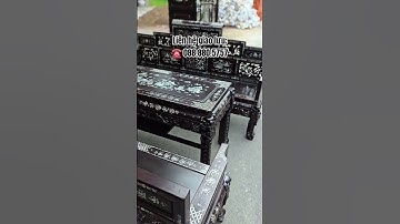 Bộ bàn ghế gỗ cẩn ốc xà cừ Nam Bộ xưa giá 48tr.