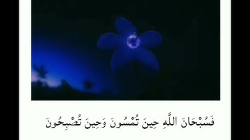 (فسبحان الله حين تمسون وحين تصبحون) القارئ عبد الرحمن مسعد🌸🤍
