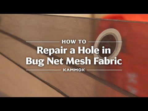 How to Repair a Hole in Bug Net Mesh Fabric