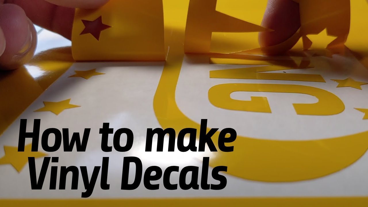 How to Make Vinyl Decals YouTube