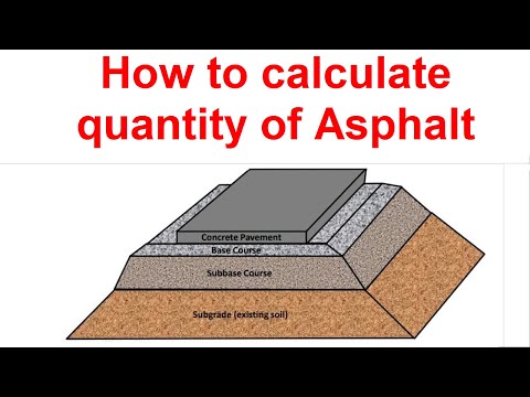 How to calculate quantity of Asphalt