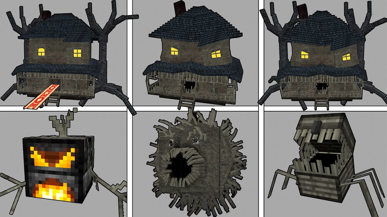 MINECRAFT Monster House MOD !! Minecraft Pocket Edition/BE