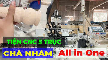 Máy Tiện Gỗ CNC 5 Trục Làm Chân Sofa Chân Ghế Chân Bàn SMQH 1000 4