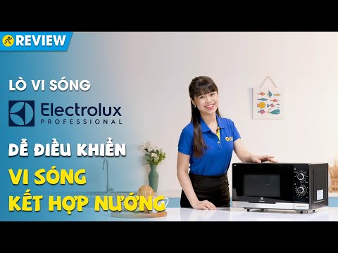 Lò vi sóng Electrolux 23L: vi sóng kết hợp nướng, kiểu dáng sang trọng (EMM2318X) • Điện máy XANH