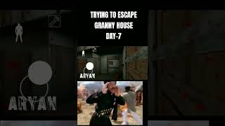TRYING TO ESCAPE GRANNY HOUSE DAY-7 🤣😈😈#memes #granny