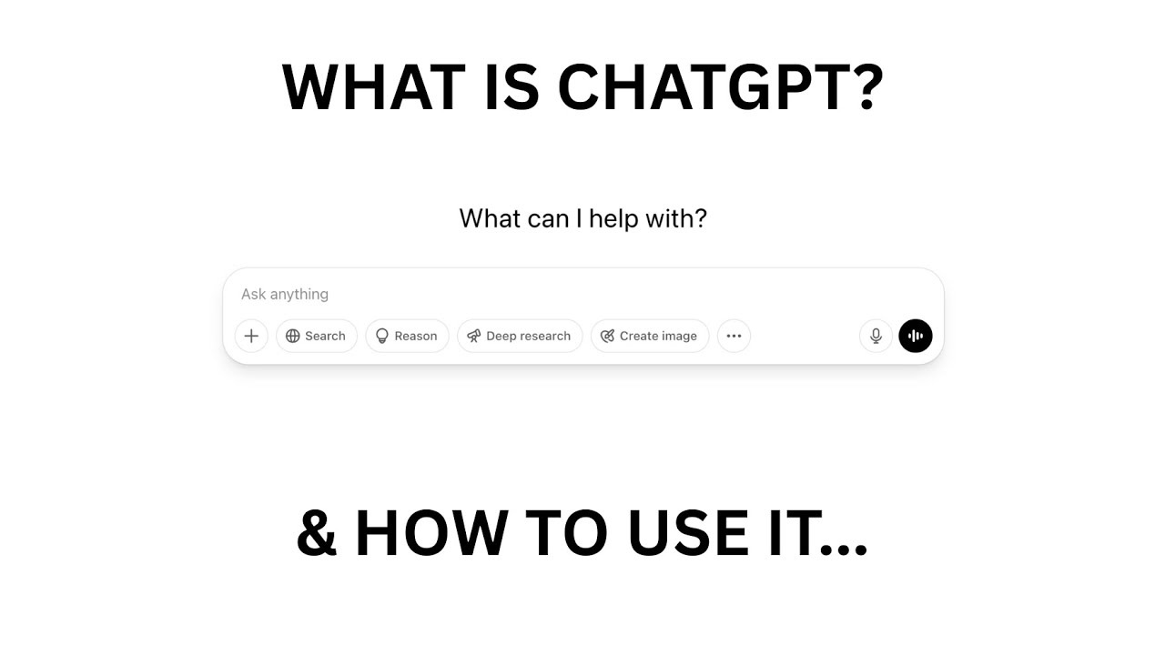 WHAT IS ChatGPT and How To Use It - YouTube
