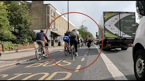 Silly Cyclist endangers commuter cyclists