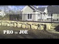 Rock Wall reconstruction, Pro vs Joe