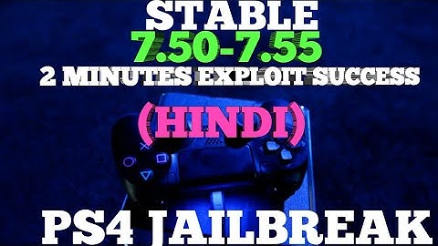 How To Jailbreak PS4 7.55 or Lower (Stable) No Kernal Panic + Rest Mode + GTA V MOD  (Hindi)
