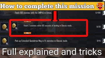 Finish 2 Enemies within 60 seconds of landing In classic mode|How to complete this mission|BEASTAB|
