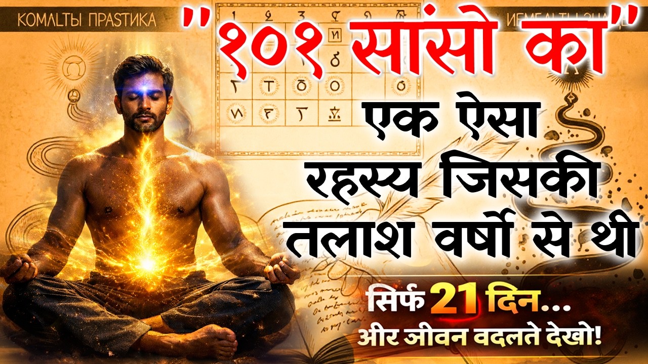 101 सांसों का रहस्य | Navel to Third Eye Meditation | जीवन बदलने वाली प्राणायाम विधि