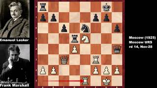 Epic Chess: Frank Marshall vs Emanuel Lasker - Moscow (1925)