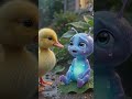 The Tiny Alien's Last Goodbye to His Duck Friend 💔👽#aianimation #usa #duck #unitedstates #shorts