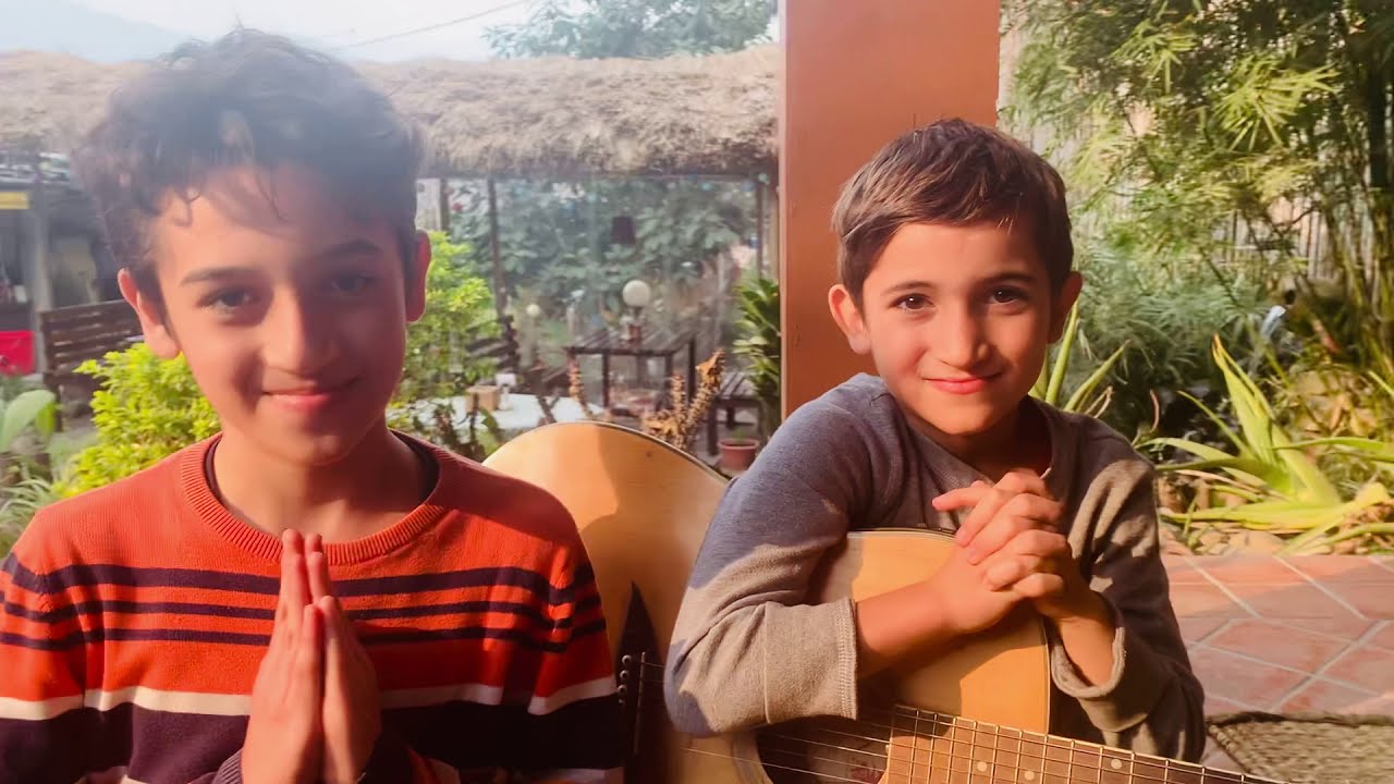 ⛩ KATHMANDU We Love You 😍 Kids Sing Friend’s Original Songs