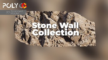 3D Scanned Stone Wall Collection | Realistic PBR Textures | Scene-Ready for Maya, Blender, Unreal