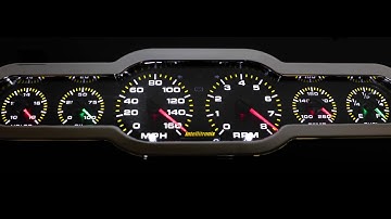 INTELLITRONIX 6-Gauge Universal Analog Panel with Color Changing Needles - AP30002