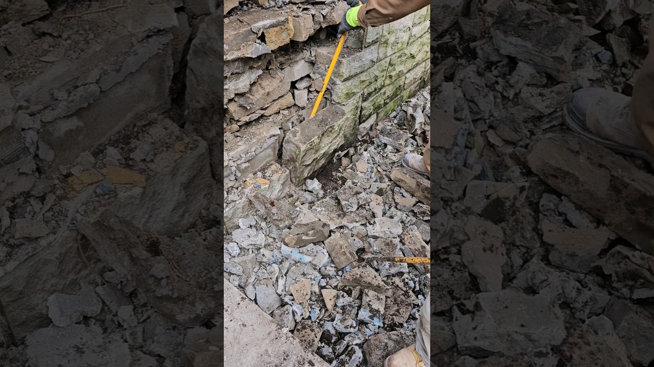 a little more effort is required to remove the partially loose stone, 