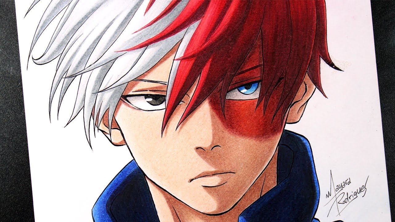 Como Desenhar TODOROKI SHOUTO - BOKU NO HERO ACADEMIA - YouTube