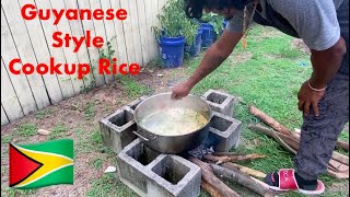 GUYANESE BUSHCOOK COOKUP RICE AND FRIED FISH