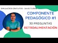 Retroalimentación Simulacro Componente Pedagógico #1-2022