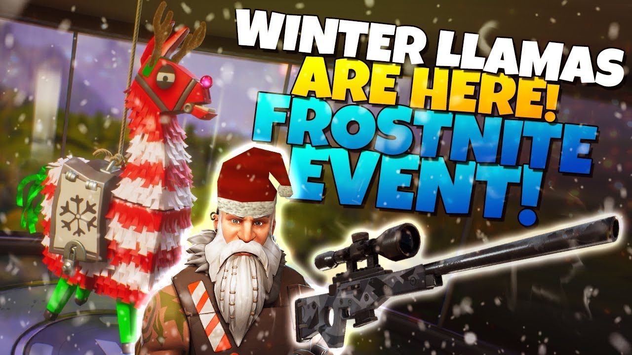 Fortnite Stw Winter Event New Winter Llamas Are Here Frostnite Event Fortnite Stw Youtube