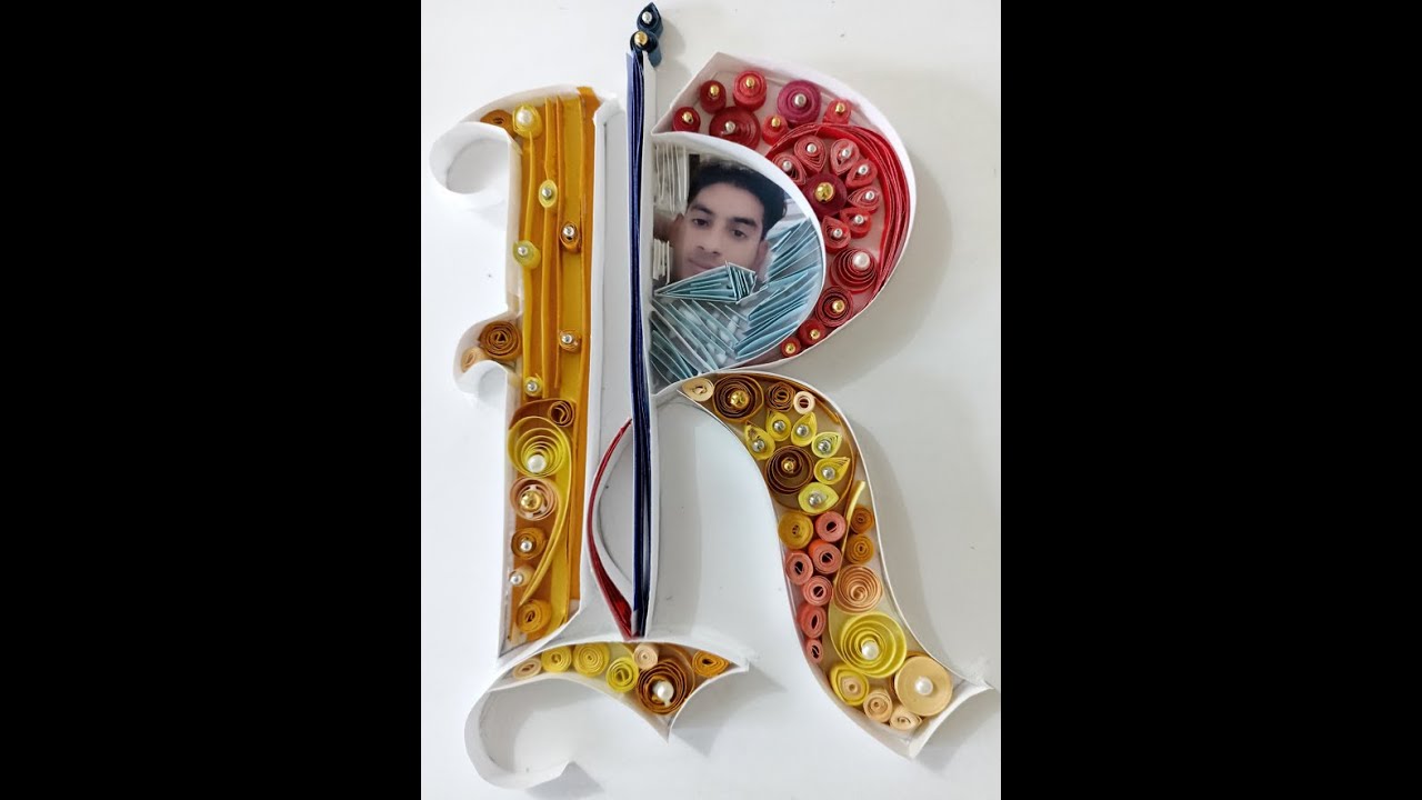 how to make 3d quilling letter?