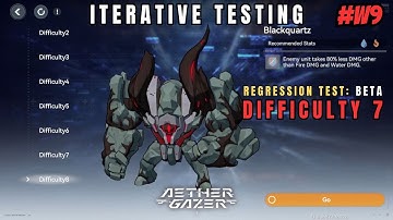 [Aether Gazer] Iterative Testing: Regression Test Alpha - Blackquartz (Difficulty 7) #Week9