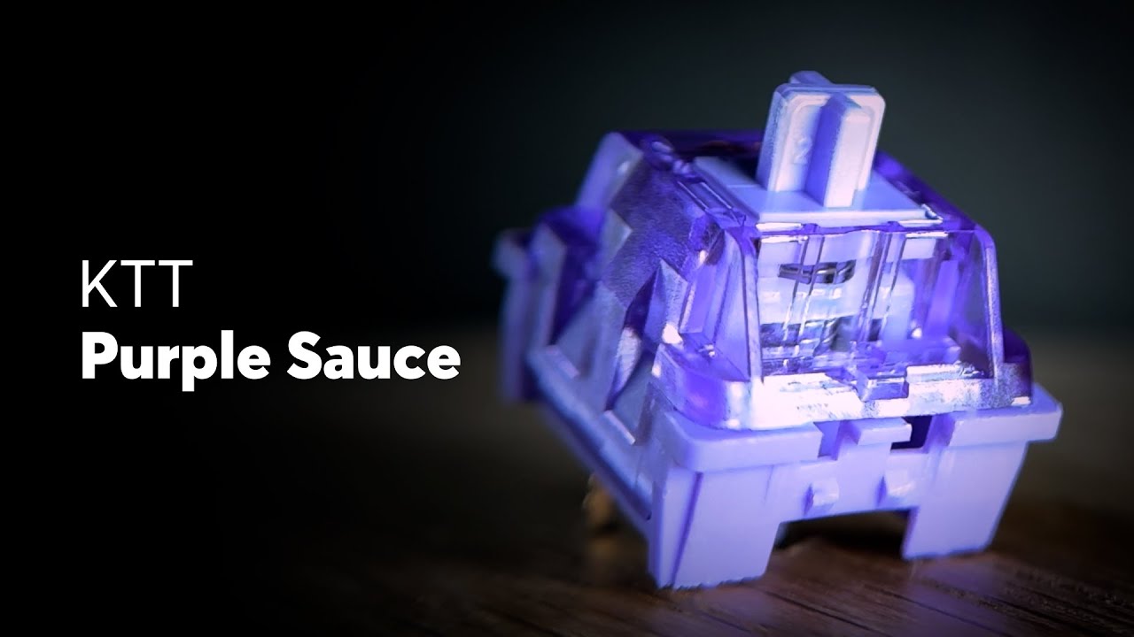 KTT Purple Sauce Sound Test & Review | First KTT-made Clicky Switch?