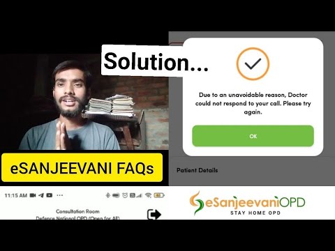 E-SANJEEVANI OPD APP|| DOCTOR NOT AVAILABLE|| COVID19|| how to use E sannjeevani|| Esanjeevai FAQ